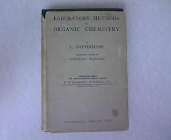 Hardcover Laboratory methods of organic chemistry Book
