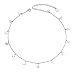 Sterling Silver Jewelry Lucky Star Choker Necklace Pendant Disc Chain Statement Necklace For Women Girls