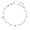 Sterling silver jewelry choker necklace pendant disc chain statement necklace for women 133 inches  urban country home decor