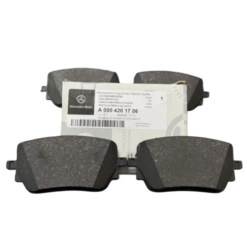 Mercedes-Benz Genuine AMG Rear Brake Pads A0004201706 OEM Rear Axle Disc Brake Pad Set for A-Class W177 CLA C118 B-Class W247 EQA H243 EQB X243 Without Wear Sensor
