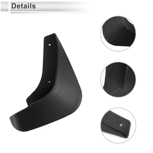 Image of X AUTOHAUX 1set Front and Rear Mud Flaps Splash Guards Mud Guards for Mazda 3 1.6(Hatchback) 2006-2011 W /Mount Accessories