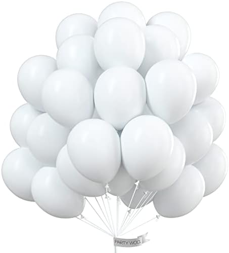 PartyWoo Rainbow Balloons, 100 pcs 12 inch Latex Balloons Pack with Balloon Garland Kit, Party Balloons, Multicoloured Balloons for Rainbow Party Decorations, Birthday Party Decorations (Random Color)