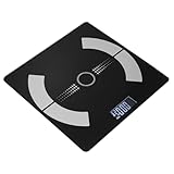 VALICLUD Körperfettwaage Messung Waage Für Frauen Digital Wiegen Monitore Körperwaage Elektronische Waage Für Zu Hause Haushaltsgewichtsgröße Waage Im Badezimmer Glas Schwarz