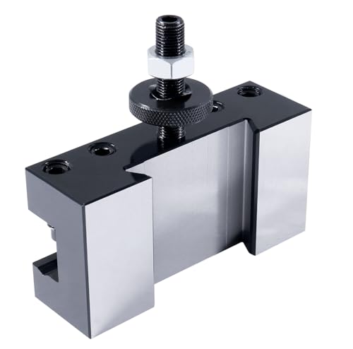 Image of Accusize Industrial Tools Ca Boring, Turning and Facing Quick Change Tool Post Holder, 1'' Max Hold, Style No 2, 0250-0402