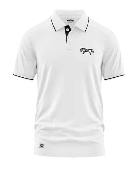 Image of Warrior World Men's Polo T-Shirt | 100% Cotton, 270 GSM | Stylish Logo Polo for Casual, Office & Sportswear Trendy Summer & Winter Outfit