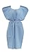 Medline NON24243 Disposable Patient Gowns, Large, Purple (Case of 50)