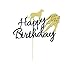 Arthsdite 1Pc Cheetah Cake Topper Cheetah Animal Silhouette Happy Birthday Cake Decorations Kids Boy Girl Birthday Party Supply