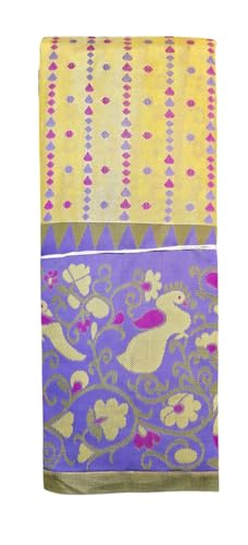 Image of VFCollections - POchampally Kalamkari Pattu Cotton SIlk Saree with Blouse Piece For Women