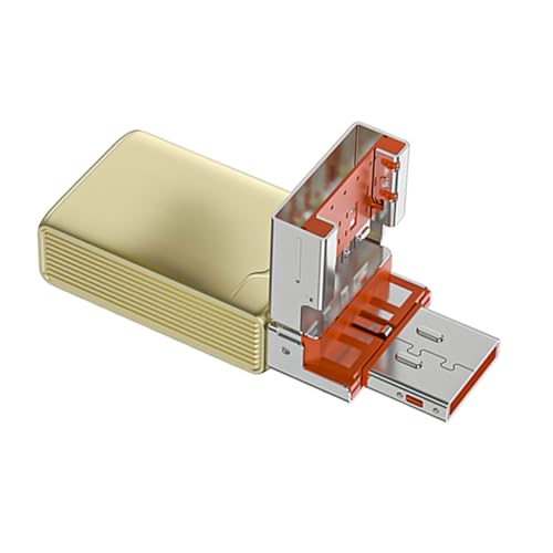 VIVIWI Lecteur de carte micro SD de type C, adaptateur de carte mémoire portable avec convertisseurs USB pour ordinateurs portables et smartphones