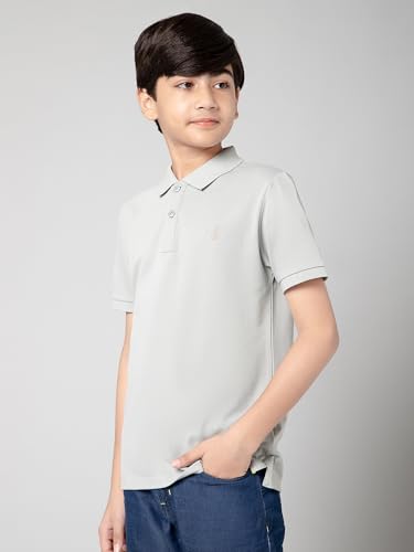 Image of Alan Jones Clothing Boy's Cotton Regular Fit Polo T-Shirt