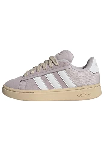 adidas Mujer Grand Court Alpha 00S Shoes, Ice Purple/Core White/Sand strata, 36 2/3 EU