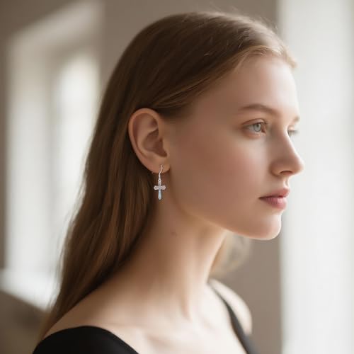 Boucles d'oreilles montagne en argent 925 et turquoise fine - 3