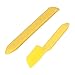 Aumotop 2Pcs Silicone Glue Removing Scraper Set Kit for Floor Tile Glass, Flexible Cleaning Tool for Various Surfaces, Yellow