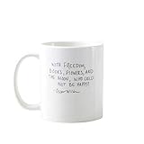 Taza de cerámica blanca de 11 oz.