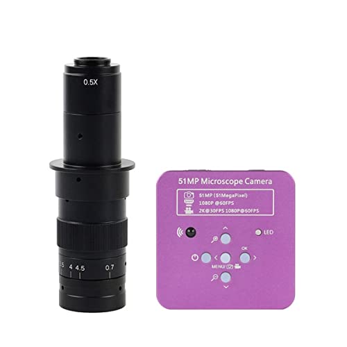 Microscope 51MP 2K Industrial Zoom Digital Microscope Lens(with 180X Lens)