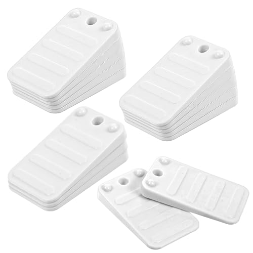 Confezione da 15 spessori multiuso in plastica per livellare il WC bianco, cunei oscillanti per WC, tavoli, porte irregolari, pavimenti, finestre, regolabili, spessore per livellamento