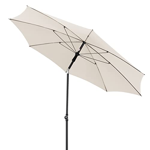 Doppler Rethink Parasol 200 cm Natural, Round Umbrella for Balcony & Patio, Sustainable, Weatherproof - Image 2
