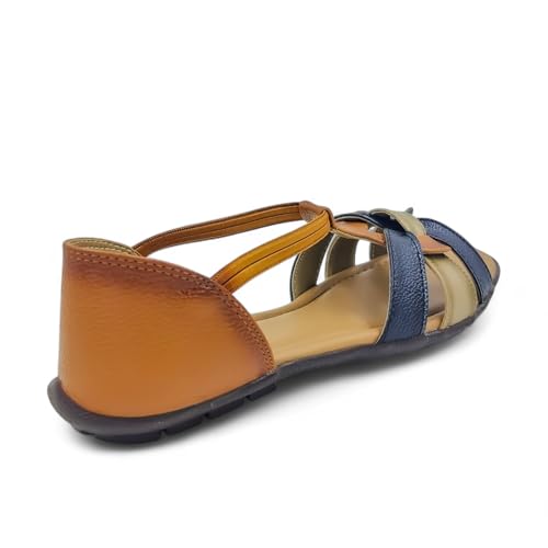 Image of Woman's Flat Comfortable Sandal | Doctor Insole Soft & Comfortable | Best For All Seasons | True Anti-Skid TPR Sole | Fashionable & Trendy (W-14)