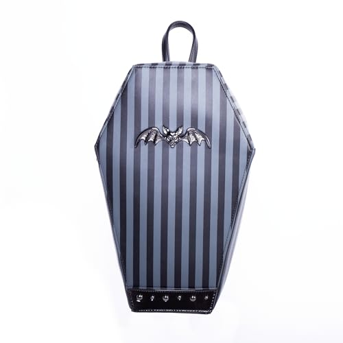 Rock Rebel Mochila listrada de caixão