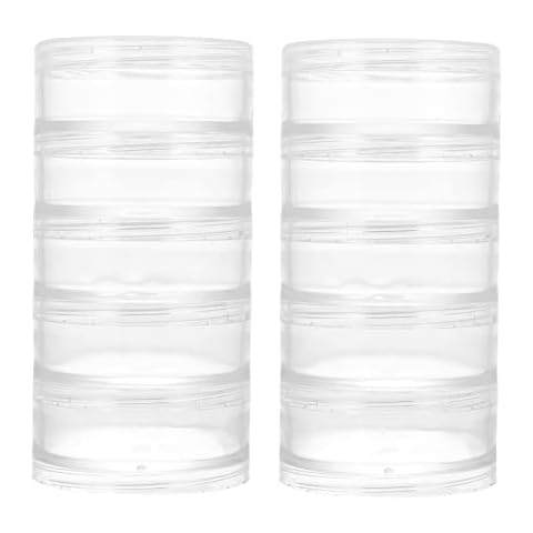 EXCEART Stackable Bead Storage Containers Cover