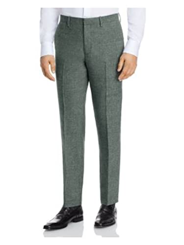 Theory Mens Halton Melange Green Tapered, Slim Fit Wool Blend Suit Separate 30 Waist #TOP10