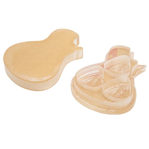 Étui de Rangement pour Médiator de Guitare, étui de Support de Médiator Transparent pour Basse, en Forme de Guitare - Les Beatles, Paul McCartney, John Lennon, RIngo Starr, George Harrison Étui de Rangement pour Médiator de Guitare, étui de Support de Médiator Transparent pour Basse, en Forme de Guitare