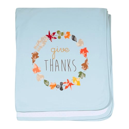 CafePress Give Thanks Baby Blanket, Super Soft Newborn Swaddle