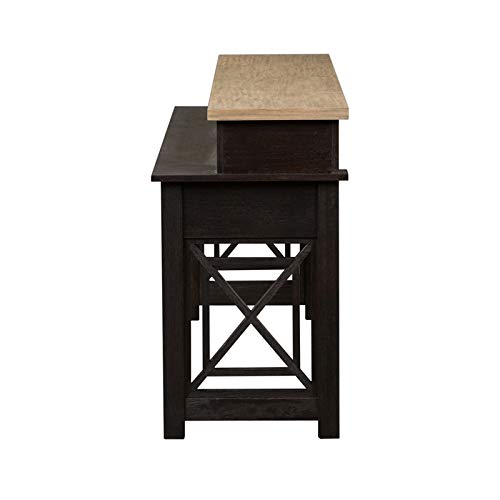 Liberty Furniture Heatherbrook Black Console Bar Table #TOP7