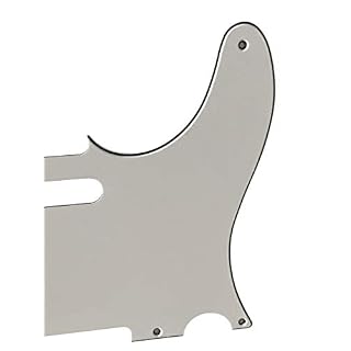 Pièces de guitare pour Fender Esquire Telecaster Pickguard 5 trous (3 plis) Blanc - Les Beatles, Paul McCartney, John Lennon, RIngo Starr, George Harrison Pièces de guitare pour Fender Esquire Telecaster Pickguard 5 trous (3 plis) Blanc – Image 2