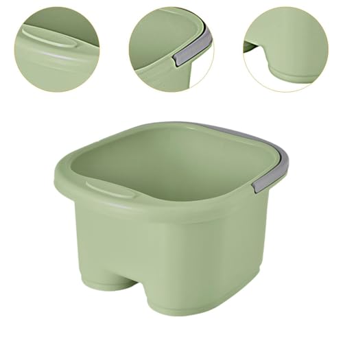 Bañera de pies con masaje y rodillo verde miniatura 4