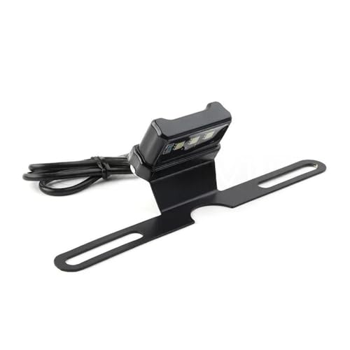 Feu arrière stop LED universel moto avec support de plaque et trois fonctions