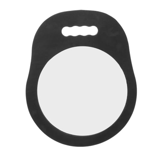 Veemoon Miroir à Main Vintage Mousse Incassable pour Coiffure Grand Miroir HD Ergonomique avec Double Poignée Rasage Professionnel pour Salon et Barbier