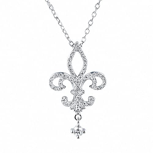 Collier Fleur d'iris Argent Sterling un bijou de charme unique à offrir pour Elle