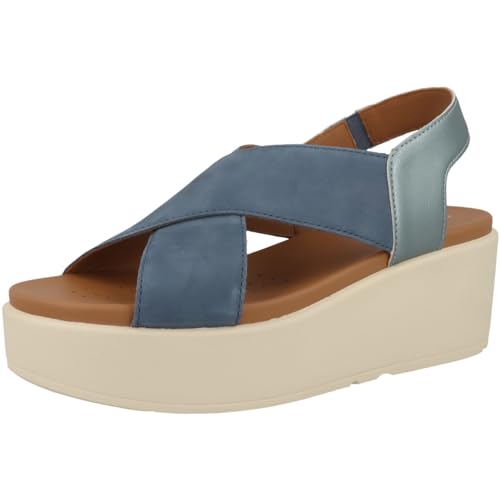 Geox Girls D Xand 2.2s B Wedge Sandal, Avio, 7 Big Kid4