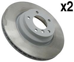 for BMW e90 330 Brake Disc Front SEBRO coated (x2 rotors) friction discs