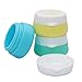 Silicone Travel Containers 30 Milliliter, Pill Case or Cosmetic Case with Sealed Lids Pack of 3