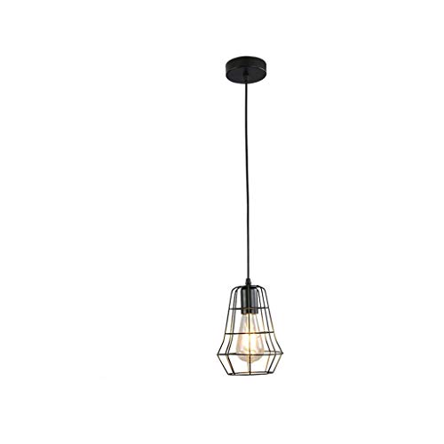 Chandelier fer suspension LED salon luminaire moderne noir chambre