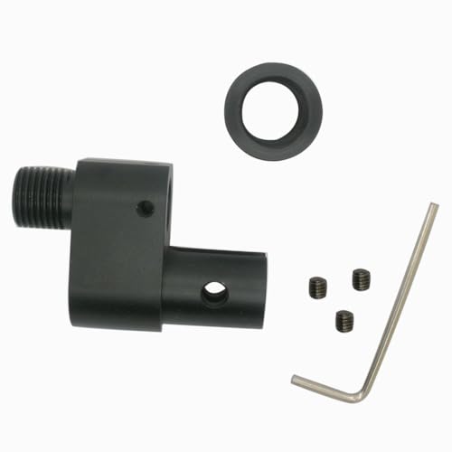 SQOTDR Banda de bomba variable de aleación de aluminio negra y adaptador de silenciador para Crosman Barrel 1377 1322
