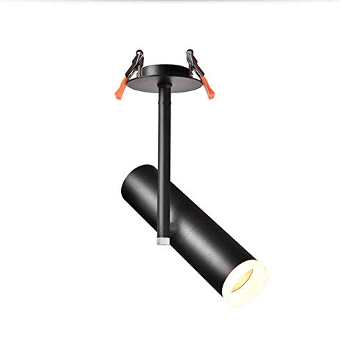Luces LED empotradas de Techo, Foco direccional Ajustable, Foco Giratorio con ángulo de Giro, iluminación empotrada Moderna para Dormitorio, Sala de Estar, Cocina, Comedor, balcón, 3 W, 3000 K