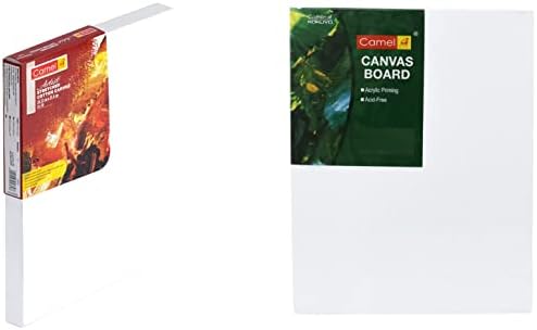 Camel Stretched Canvas - 20cm x 25cm & Camel Camlin Kokuyo Canvas Board ...