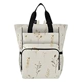 Sac bébé multi-poches : dispose d'un compartiment principal spacieux avec des poches intérieures organisées, une poche avant zippée avec 3 porte-biberons isolés, 2 poches latérales élastiques, une poche dédiée pour lingettes et des poches pratiques pour maman pour un accès rapide