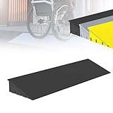 Compatibilidad universal: El accesorio ideal for sillas de ruedas, andadores, cochecitos, scooters, bicicletas y equipaje. Su ancho ajustable (7-38 cm) y su perfil bajo (1-15 cm de alto) lo hacen versátil for puertas, umbrales, bordillos y cobertizos.
