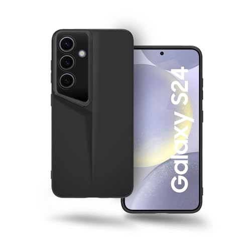 Image of Amazon Brand - Solimo Ultra-Thin Blade Runner Series Matte Finished Camera Protection Soft Back Cover for Samsung Galaxy S24 5G - Black