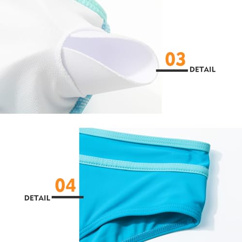 Genfien Women's Bikini Sets Bikini Tops High Waisted Bottom Tummy Control Bathing Suits Cut Out Ladies Swimsuit Suits Padded Beachwear