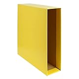 Grafoplás 17171460 Ordner-Etui, graphitfarben, Gelb, A4-Format, 80 mm Rückenbreite
