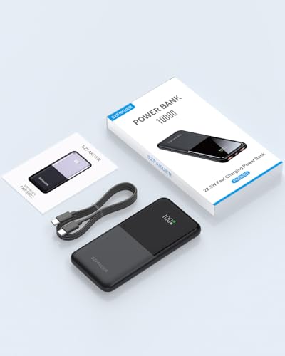 Szfakuer Portable Charger,Slim 10000mAh Power Bank,22.5W USB-C Fast Charging Battery Pack Compatible with iPhone 17/16/15/14/13/12 Pro Samsung Galaxy, iPad, AirPods, Android Tablets (Black) - image 7