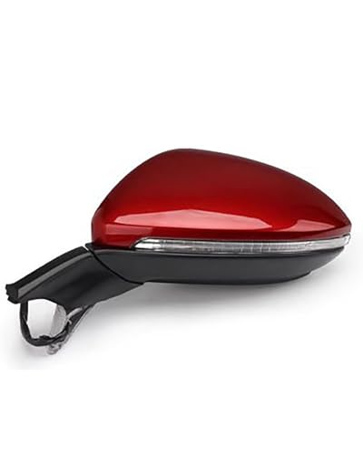 Rétroviseur extérieur Golf 7 cassé ? Remplacez-le par ce modèle rabattable rouge 9 broches complet