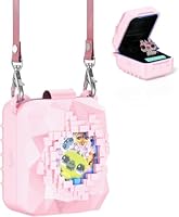 Digitale Haustier Silikon Schutzhülle für Bitzee Magicals, stoßfest, Kratzfest, kommt mit hängendem Seil Zubehör, passend für Bitzee Magicals (rosa)