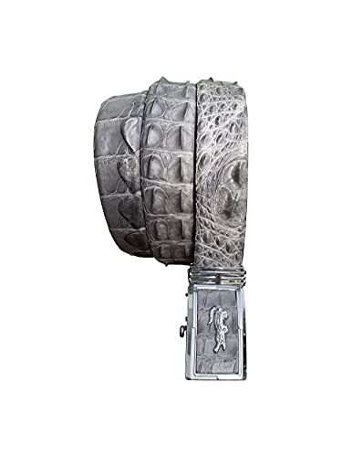 Genuine crocodile Hornback leather skin Belts buckle for men, real Alligator Men's belt, strap width 1.57