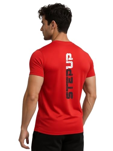 Image of 3Colors Men's Active Polyester T-Shirt | Quick Dry Gym Workout Tee | Stretch Sports Round Neck Running T-Shirt-STEPUP LINE